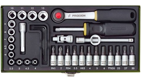 ZESTAW DLA MECHANIKÓW 36 CZĘŚCI PROXXON ZESTAW DLA MECHANIKÓW 36 CZĘŚCI PROXXON