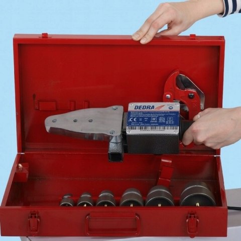 ZGRZEWARKA DO RUR 800/1500W 7SZT WALIZKA METAL. ZGRZEWARKA DO RUR 800/1500W 7SZT WALIZKA METAL.