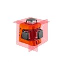 LASER PŁASZCZYZNOWY 15M 3D 360 CZERWONY