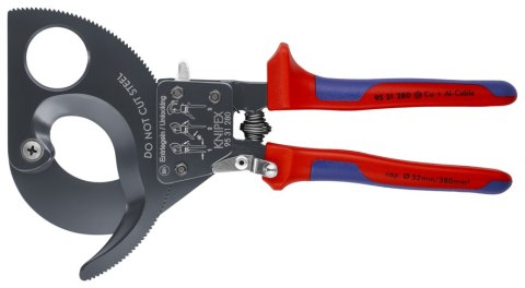 NOŻYCE DO KABLI 280MM, MECHANIZM ZAPADKOWY NOŻYCE DO KABLI 280MM, MECHANIZM ZAPADKOWY