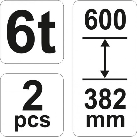 PODSTAWKI POD SAMOCHÓD 6T 2 SZT PODSTAWKI POD SAMOCHÓD 6T 2 SZT