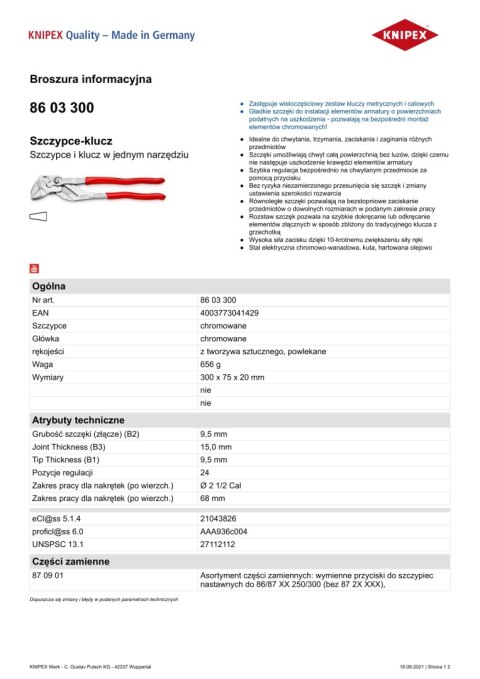 SZCZYPCE-KLUCZ 300MM SZCZYPCE-KLUCZ 300MM