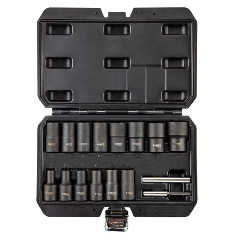 ZESTAW NASADEK 1/2'' DO USZKODZONYCH NAKRĘTEK 16SZT. ZESTAW NASADEK 1/2'' DO USZKODZONYCH NAKRĘTEK 16SZT.