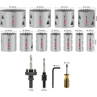 ZESTAW OTWORNIC PRO MULTI MATERIAL 17 EL.