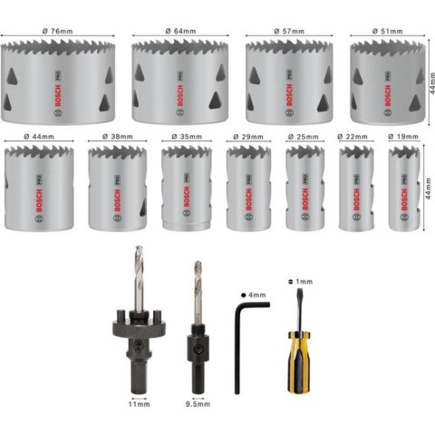 ZESTAW OTWORNIC PRO MULTI MATERIAL 17 EL. ZESTAW OTWORNIC PRO MULTI MATERIAL 17 EL.