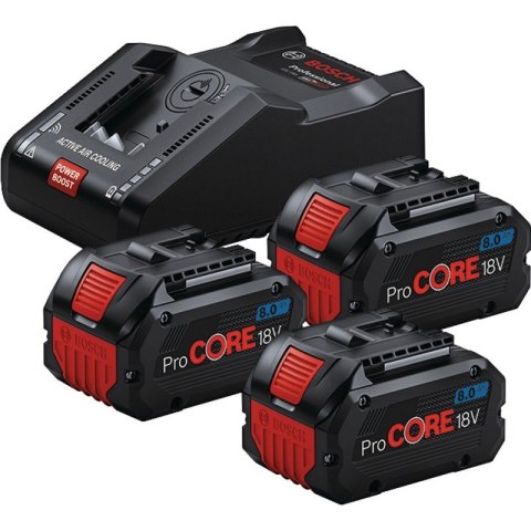 ZESTAW STARTOWY PROCORE 18V 3*8.0AH + GAL18V-16 ZESTAW STARTOWY PROCORE 18V 3*8.0AH + GAL18V-16