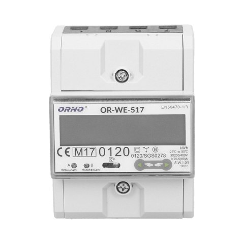 3-FAZOWY LICZNIK ENERGII ELEKTRYCZNEJ 80A RS485 MID 3-FAZOWY LICZNIK ENERGII ELEKTRYCZNEJ 80A RS485 MID