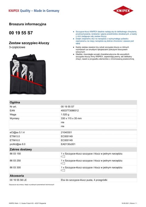 ZESTAW SZCZYPIEC DO RUR W ETUI 3-CZĘŚCIOWY 150,250,300MM ZESTAW SZCZYPIEC DO RUR W ETUI 3-CZĘŚCIOWY 150,250,300MM