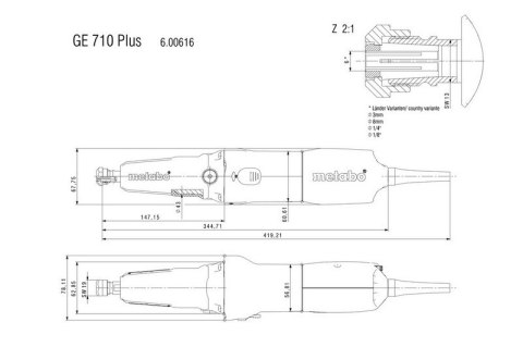 SZLIFIERKA PROSTA GE 710 PLUS SZLIFIERKA PROSTA GE 710 PLUS
