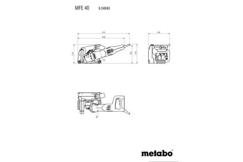 BRUZDOWNICA MFE 40 + 2 TARCZE 125MM (628559000) BRUZDOWNICA MFE 40 + 2 TARCZE 125MM (628559000)