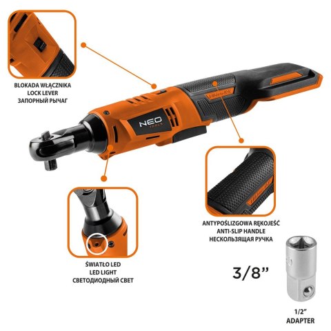 GRZECHOTKA AKUM. ENERGY+ 18V,LI-LON,3/8"', BEZ AKUM.+ADAPTER GRZECHOTKA AKUM. ENERGY+ 18V,LI-LON,3/8"', BEZ AKUM.+ADAPTER