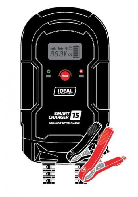 PROSTOWNIK INTELIGENTNY DO ŁADOWANIA SMART CHARGER 15 LCD PROSTOWNIK INTELIGENTNY DO ŁADOWANIA SMART CHARGER 15 LCD