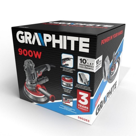 SZLIFIERKA DO GIPSU 900W, 180 MM, LED KRÓTKA SZLIFIERKA DO GIPSU 900W, 180 MM, LED KRÓTKA