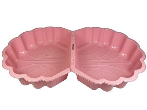 Piaskownica zamykana basen Muszelka Twins podwójna 2w1 160x87,5x19,5cm różowa Piaskownica zamykana basen Muszelka Twins podwójna 2w1 160x87,5x19,5cm różowa