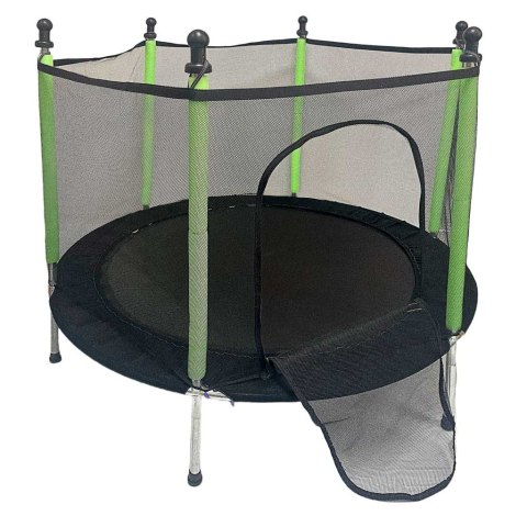 Trampolina ogrodowa dla dzieci siatka 140 cm zielona Trampolina ogrodowa dla dzieci siatka 140 cm zielona