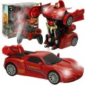 Transformer Revolt TRANSFORMING ROBOT RACER czerwo