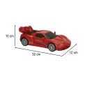 Transformer Revolt TRANSFORMING ROBOT RACER czerwo
