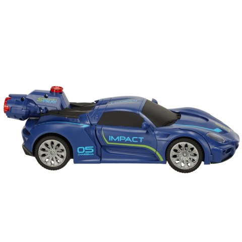 Transformer Revolt TRANSFORMING ROBOT RACER niebie Transformer Revolt TRANSFORMING ROBOT RACER niebie