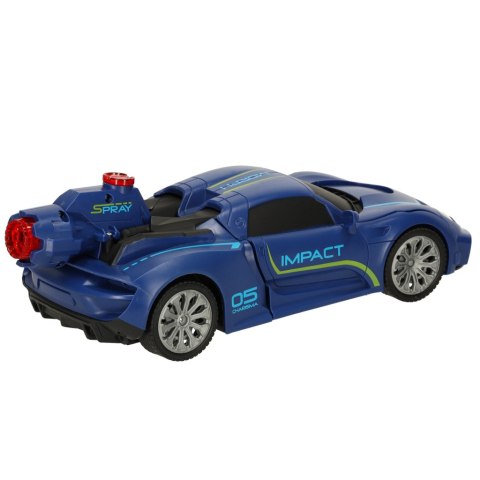 Transformer Revolt TRANSFORMING ROBOT RACER niebie Transformer Revolt TRANSFORMING ROBOT RACER niebie