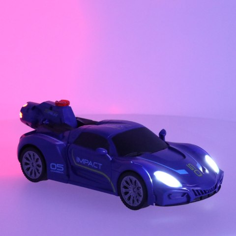 Transformer Revolt TRANSFORMING ROBOT RACER niebie Transformer Revolt TRANSFORMING ROBOT RACER niebie