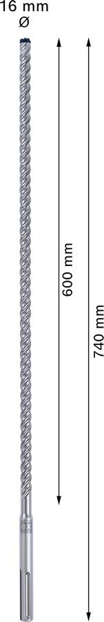 WIERTŁO DO MŁOTÓW SDS-MAX 8X EXPERT 16*600/940MM WIERTŁO DO MŁOTÓW SDS-MAX 8X EXPERT 16*600/940MM