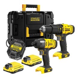 ZESTAW 18V V20 SFMCD711+SFMCF800 2*2.0AH TSTAK