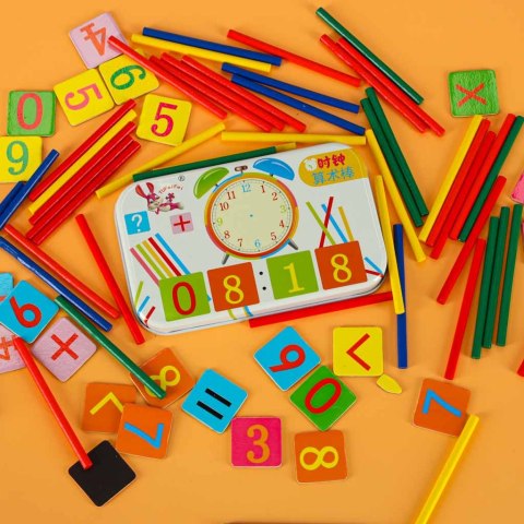 Zestaw edukacyjny nauka zegarka liczenia dodawania dla dzieci zegar do nauki godzin czasu Zestaw edukacyjny nauka zegarka liczenia dodawania dla dzieci zegar do nauki godzin czasu