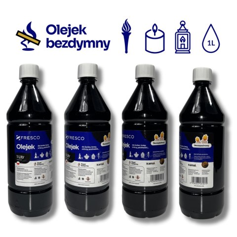Paliwo olej do lamp, pochodni i świec 1,0L BEZZAPACHOWY Paliwo olej do lamp, pochodni i świec 1,0L BEZZAPACHOWY