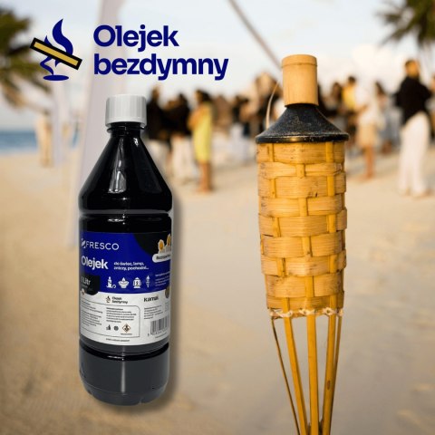 Paliwo olej do lamp, pochodni i świec 1,0L BEZZAPACHOWY Paliwo olej do lamp, pochodni i świec 1,0L BEZZAPACHOWY