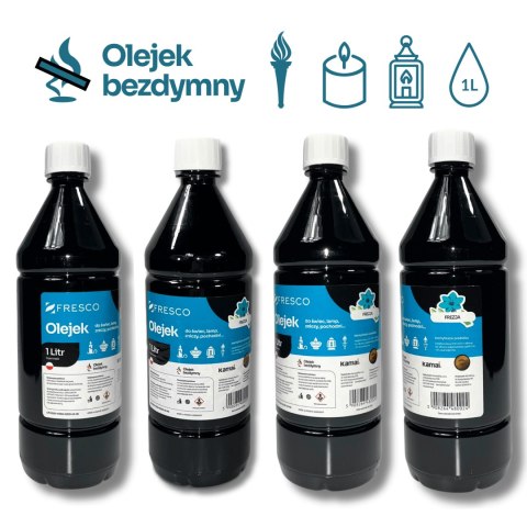 Paliwo olej do lamp, pochodni i świec 1,0L FREZJA Paliwo olej do lamp, pochodni i świec 1,0L FREZJA