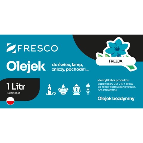Paliwo olej do lamp, pochodni i świec 1,0L FREZJA Paliwo olej do lamp, pochodni i świec 1,0L FREZJA