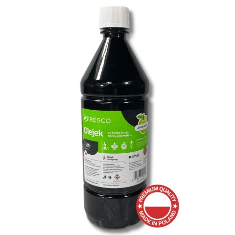Paliwo olej do lamp, pochodni i świec 1,0L JABŁKO Paliwo olej do lamp, pochodni i świec 1,0L JABŁKO