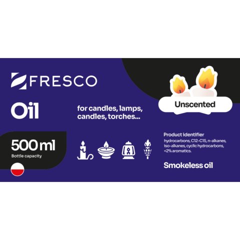 Paliwo olej do lamp, pochodni i świec 500ml BEZZAPACHOWY Paliwo olej do lamp, pochodni i świec 500ml BEZZAPACHOWY
