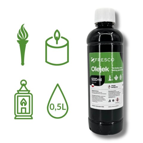 Paliwo olej do lamp, pochodni i świec 500ml JABŁKO Paliwo olej do lamp, pochodni i świec 500ml JABŁKO