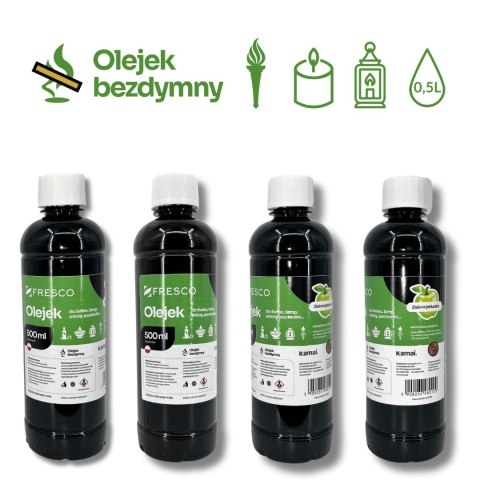 Paliwo olej do lamp, pochodni i świec 500ml JABŁKO Paliwo olej do lamp, pochodni i świec 500ml JABŁKO