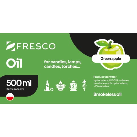 Paliwo olej do lamp, pochodni i świec 500ml JABŁKO Paliwo olej do lamp, pochodni i świec 500ml JABŁKO