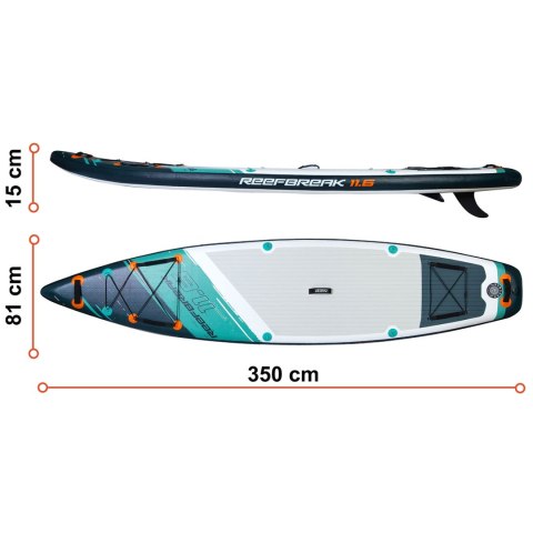 Deska SUP Reefbreak 350 x 81 x 15 cm Neo-Sport 170302 Deska SUP Reefbreak 350 x 81 x 15 cm Neo-Sport 170302