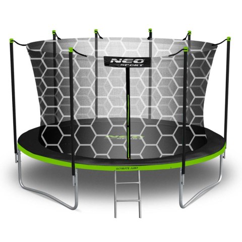 Trampolina ogrodowa 12ft/374cm z siatką wewnętrzną i drabinką Neo-Sport Trampolina ogrodowa 12ft/374cm z siatką wewnętrzną i drabinką Neo-Sport