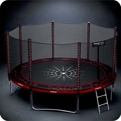 Trampolina ogrodowa 12ft/374cm z siatką zewnętrzną i drabinką Neo-Sport Trampolina ogrodowa 12ft/374cm z siatką zewnętrzną i drabinką Neo-Sport