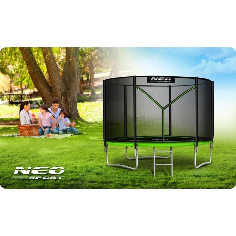 Trampolina ogrodowa 8ft/252cm z siatką zewnętrzną i drabinką Neo-Sport Trampolina ogrodowa 8ft/252cm z siatką zewnętrzną i drabinką Neo-Sport