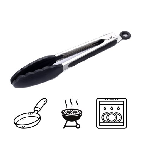 Szczypce mini CADAC 28cm z uchwytem silikonowym Szczypce mini CADAC 28cm z uchwytem silikonowym