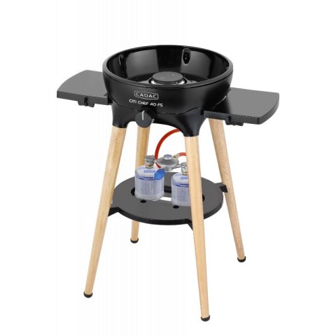 Grill gazowy CADAC BBQ City Chef 40 bambusowe nogi CZARNY Grill gazowy CADAC BBQ City Chef 40 bambusowe nogi CZARNY