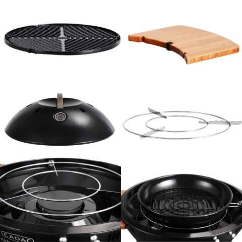 Grill gazowy na kółkach CADAC City Chef 49cm z bocznymi półkami Grill gazowy na kółkach CADAC City Chef 49cm z bocznymi półkami