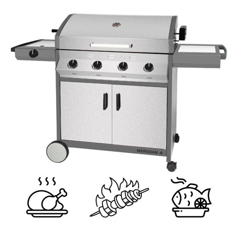 Grill gazowy stacjonarny MERIDIAN 4 ze stali nierdzewnej Grill gazowy stacjonarny MERIDIAN 4 ze stali nierdzewnej