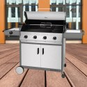 Grill gazowy stacjonarny MERIDIAN 4 ze stali nierdzewnej