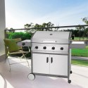 Grill gazowy stacjonarny MERIDIAN 4 ze stali nierdzewnej