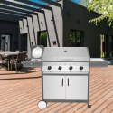 Grill gazowy stacjonarny MERIDIAN 4 ze stali nierdzewnej