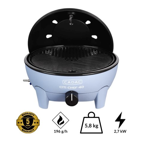 Grill gazowy stołowy CADAC City Chef 38,5cm BŁĘKITNY Grill gazowy stołowy CADAC City Chef 38,5cm BŁĘKITNY