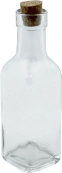 Butelka szklana 175ml z korkiem OLIWA lub OCET