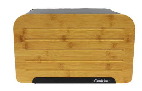 Chlebak z deską do krojenia 35x20x21cm CZARNY Chlebak z deską do krojenia 35x20x21cm CZARNY